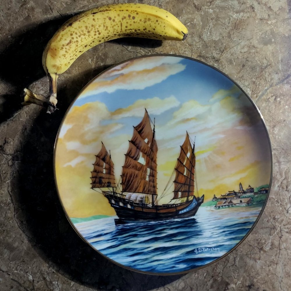 Damaged ship in plat